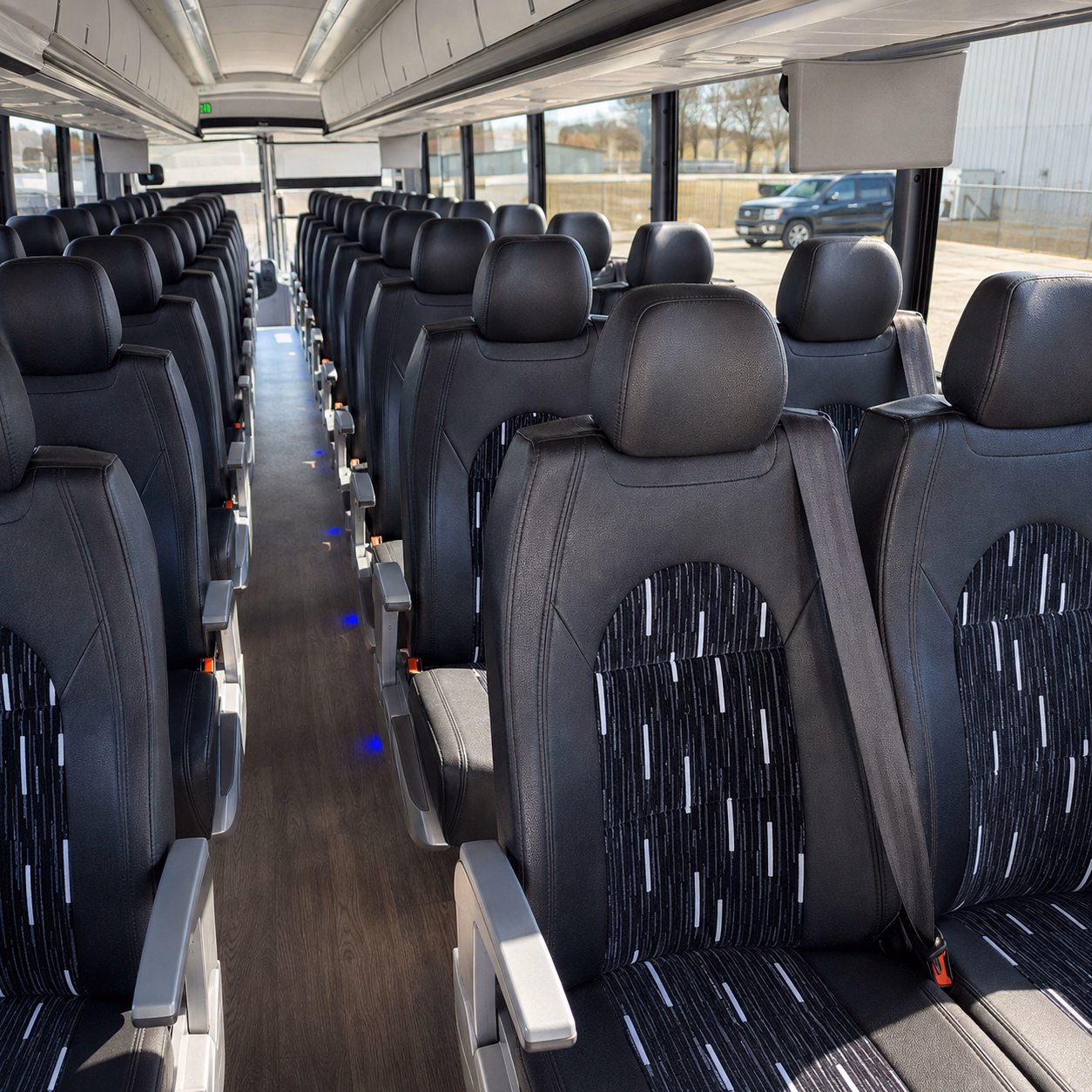 kennewick charter bus inside